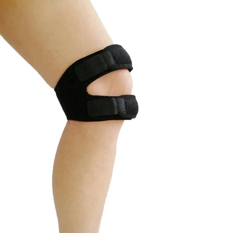 

High Quality Dual Action Knee Support Strap Adjustable Knee Brace, Black