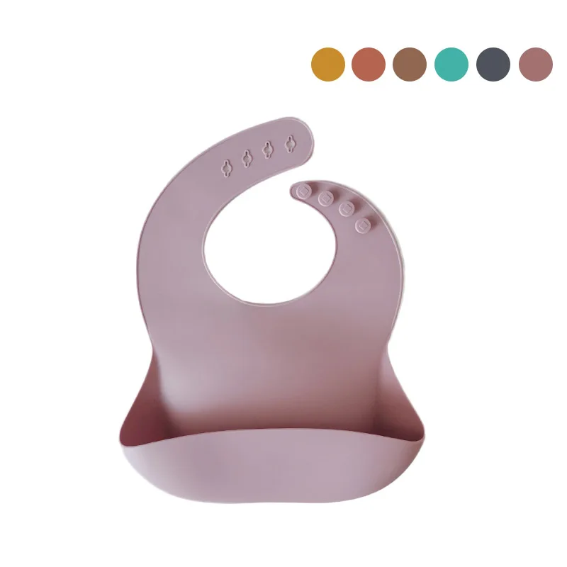 

Foldable Customized BPA Free Silicone Infant Bibs