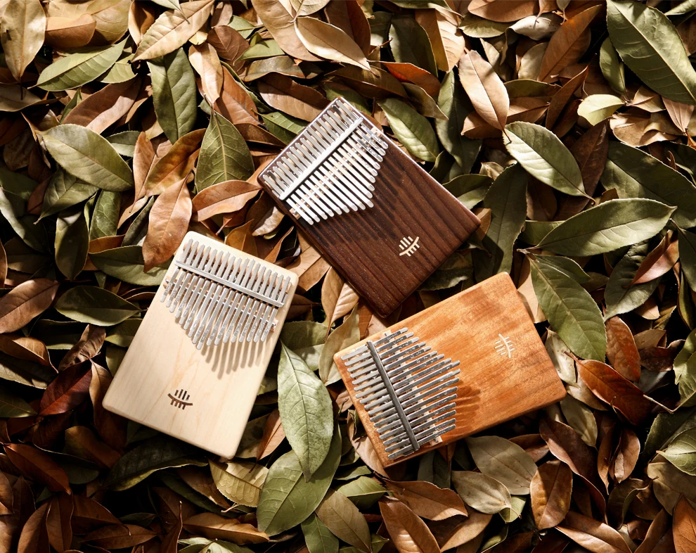 
Sapele cup shape plate kalimba 17 key thumb piano wholesale 