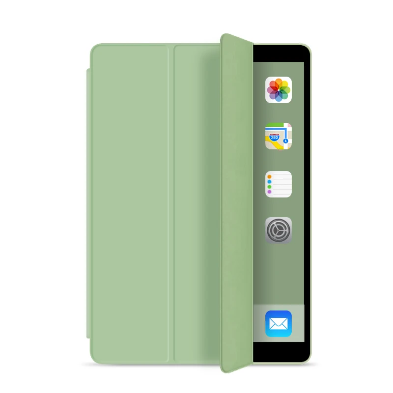 

Good Hand Feel Trifold Stand Smart Magnetic Leather crash proof case for ipad mini5 tablet case, 20color