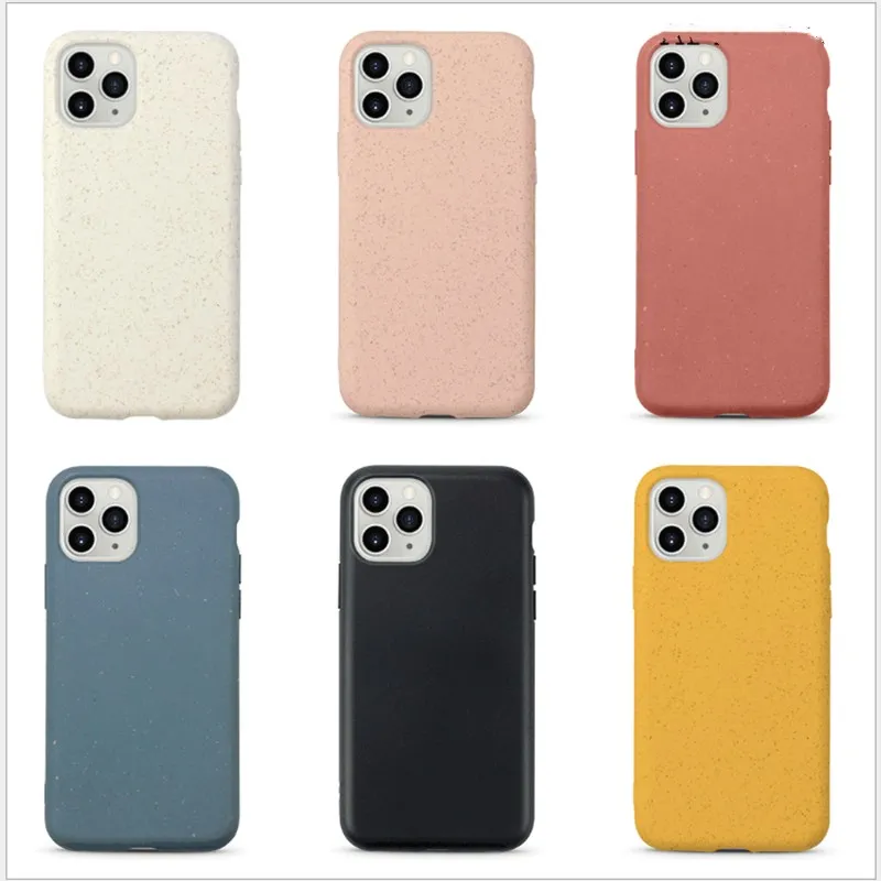

Hot selling 100% Compostable and Biodegradable Eco-Friendly Cellphone Cases,new for iphone 12 wheat straw phone case