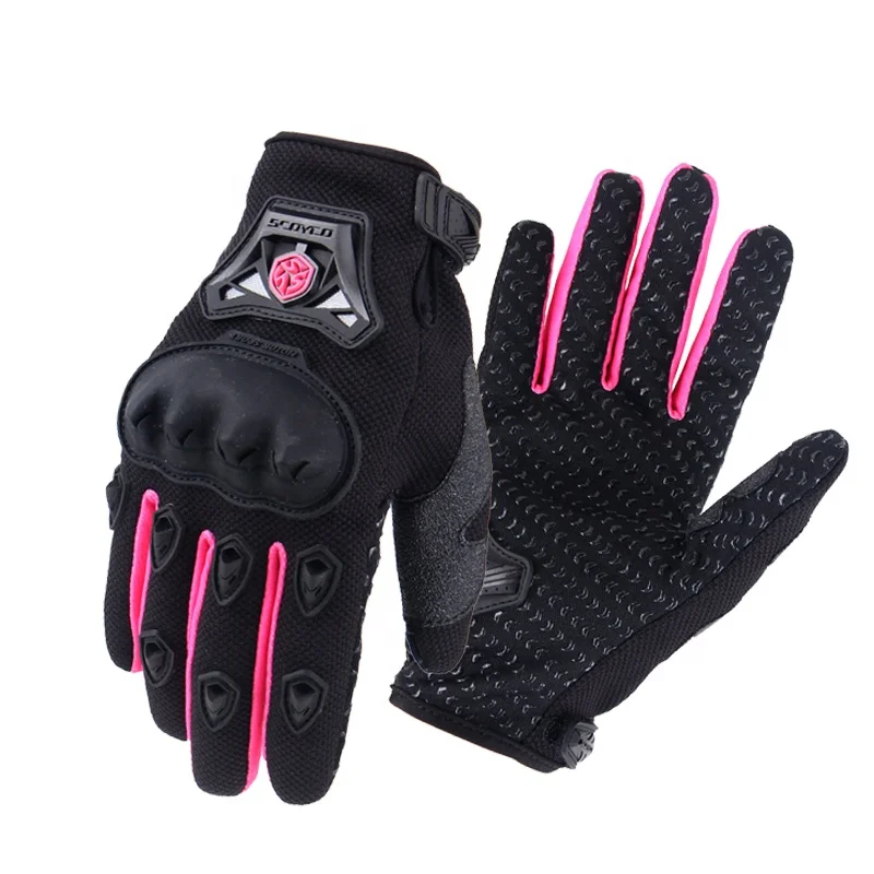 Motorcycle Gloves Women Pink Bike Premium Best Seller Ready To Ship Racing Cycling Biker Gloves Manufacturer Motorbike Gloves