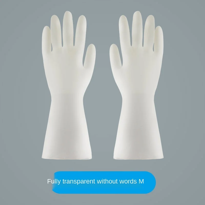 

Four Seasons Long Style Household Gloves Single-layer Non-cashmere Sleeve Binding Mouth Water-proof Cleaning Washing Dishes Rubb