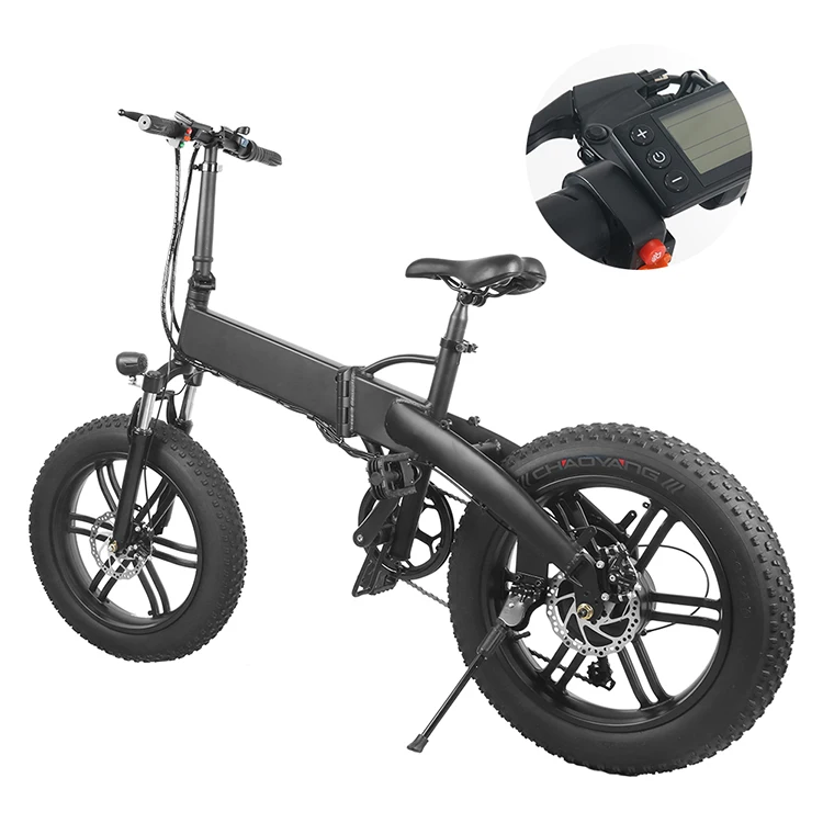 

SOLOMO Electric Folding Bike Electric Beach Snow Bicycle Warehouse Europe New STYLE, Black