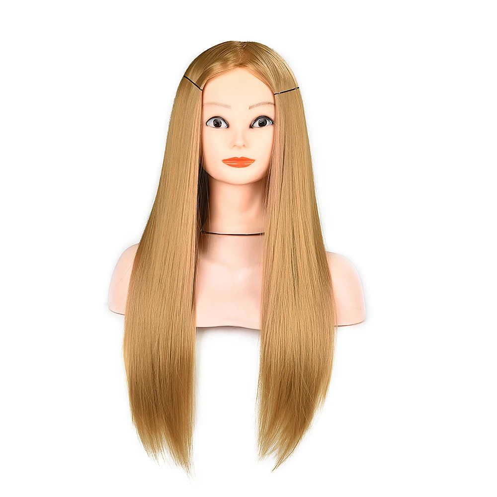
Yaki Straight Training Head With Long Thick Hairs Practice Makeup Hairdressing Mannequin Dolls Styling Maniqui Tete for Sale 