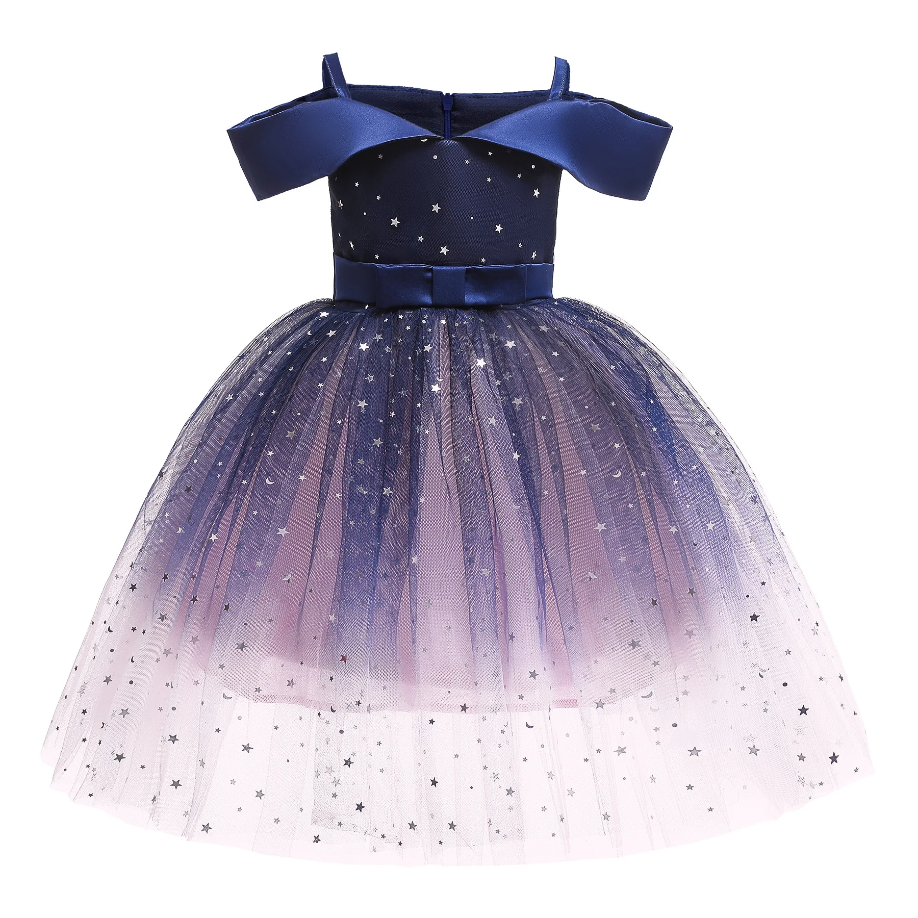 

Girls Flower Princess Tutu Party Dress Sequin Flare Lace Princess Dress