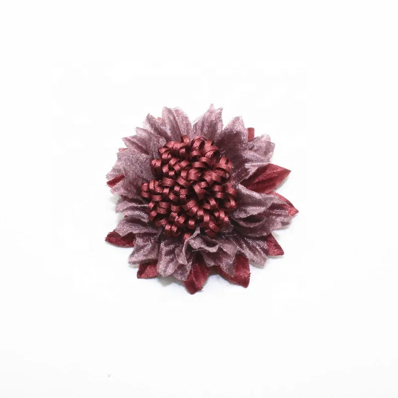 

Fashion Beautiful Decorative set velvet Handmade Fabric Flowers Wholesale