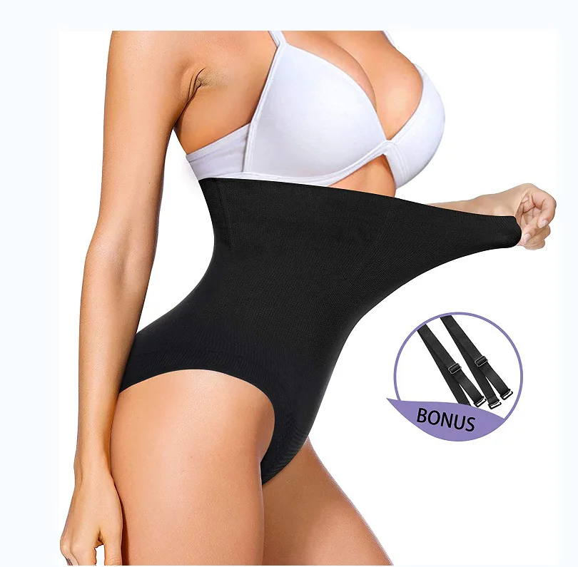 plus size tummy control invisible seamless sculpting panties women compression daily wear one piece bodysuit shapewear with stra