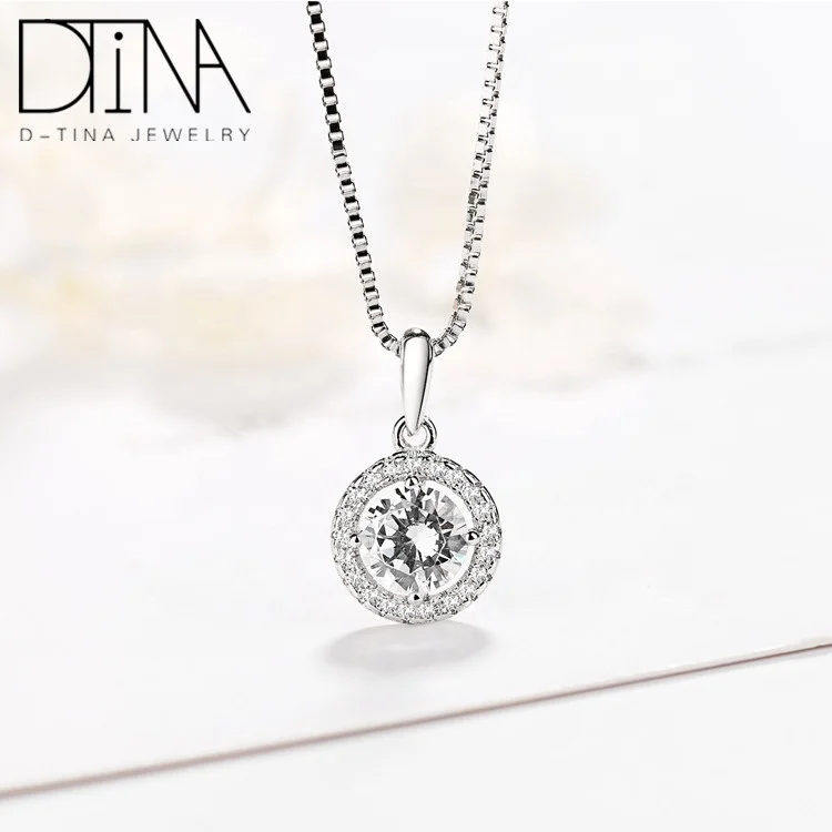 

New fashion sterling silver pendant 925 silver material CZ stone jewelry