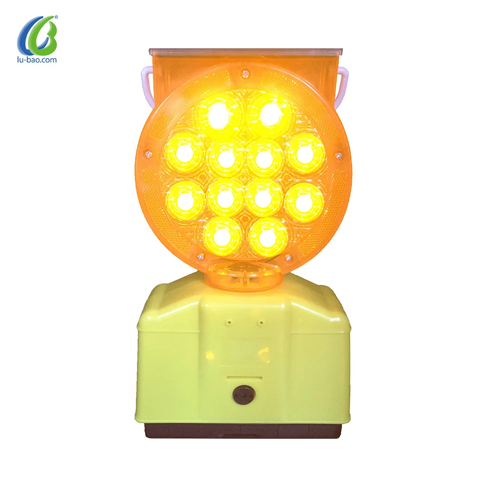 New products led solar warning lamp for road safety led solar warning light