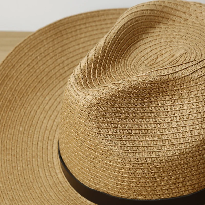 Summer Cowboy Hats In Bulk Paper Straw Unisex Cowboy Beach Straw Hat