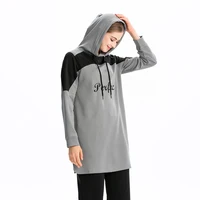 

Wholesale muslim dress abaya women arab woman katan jilbab sportswear hoodie for islamic ladies clothing