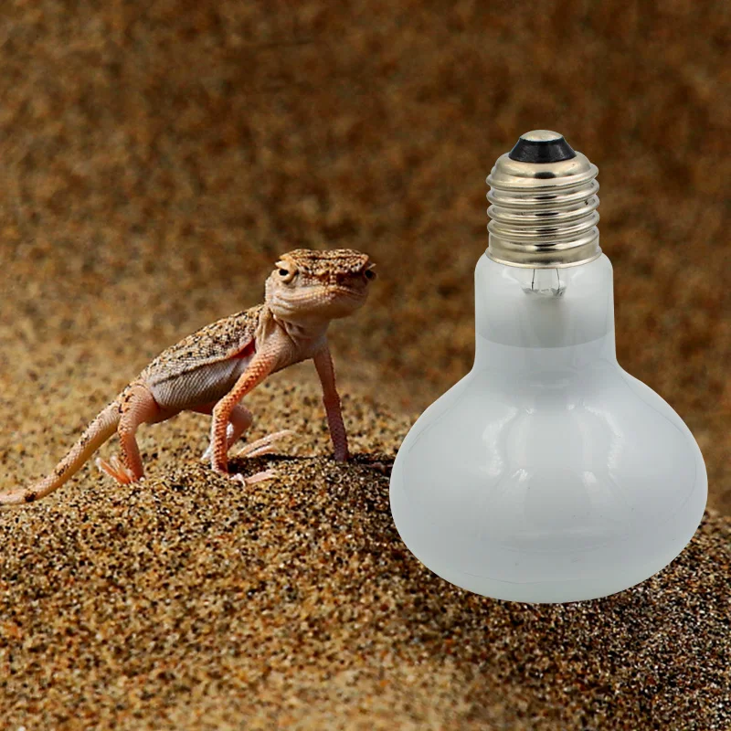 reptile heat bulb lamp 75w 100w halogen coated r80 mercury vapor uva heating lighting for turtles