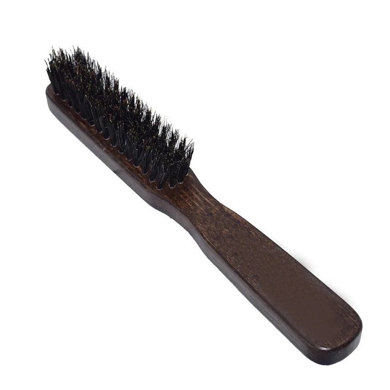 Vintage Boar Bristle Beard Mini Brush Handmade Mustache Pocket Portable ...