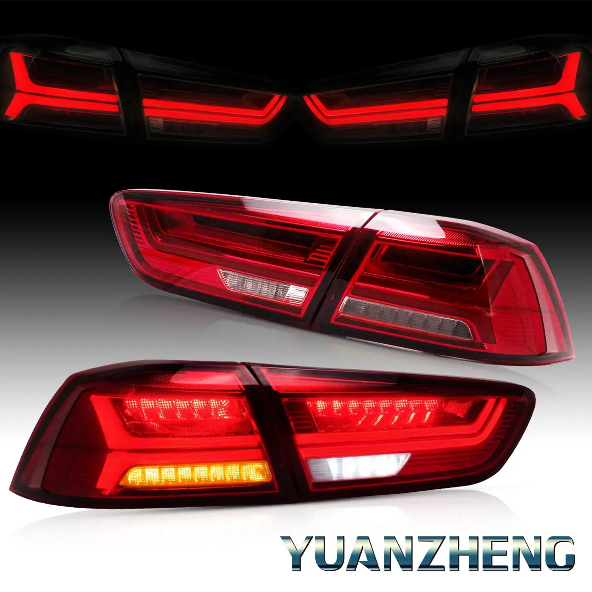 VLAND factory  Car Tail lamp for Lancer LED Taillight 2010 2015 2018 for Lancer Tail Light  with Moving signal  wholesale price