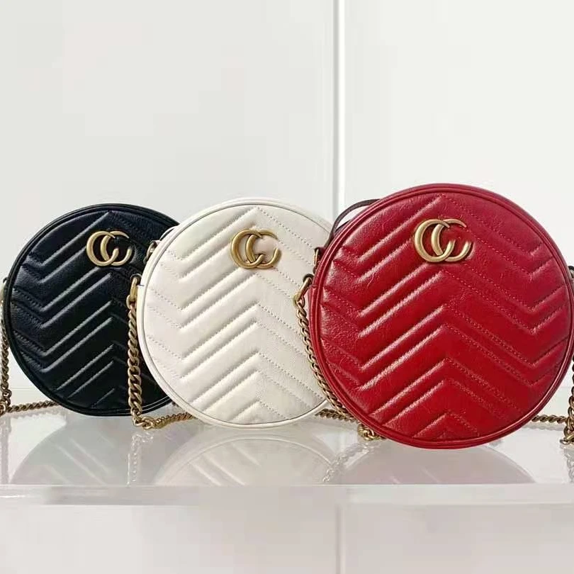 

Factory direct selling love round cake mini leisure package Guangzhou top handmade leather female bag calfskin, Customized color