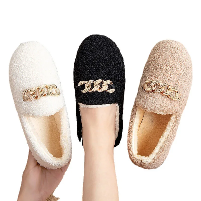 

comfortable winter women warm fluffy cotton shoes, 3 colors