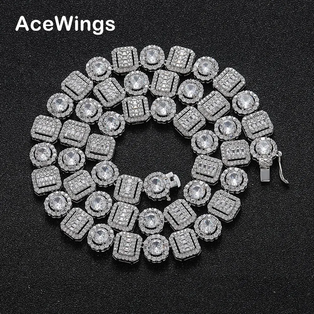 

BC231 Iced Brass Cubic Zircon Tennis Chain Necklace For Men Chain Jewelry Gift