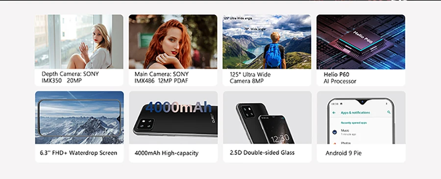 Cubot X20 Pro 6GB 128GB 6.3 inch FHD+Waterdrop 6GB+128GB Triple Camera Smartphone Mobile Phones