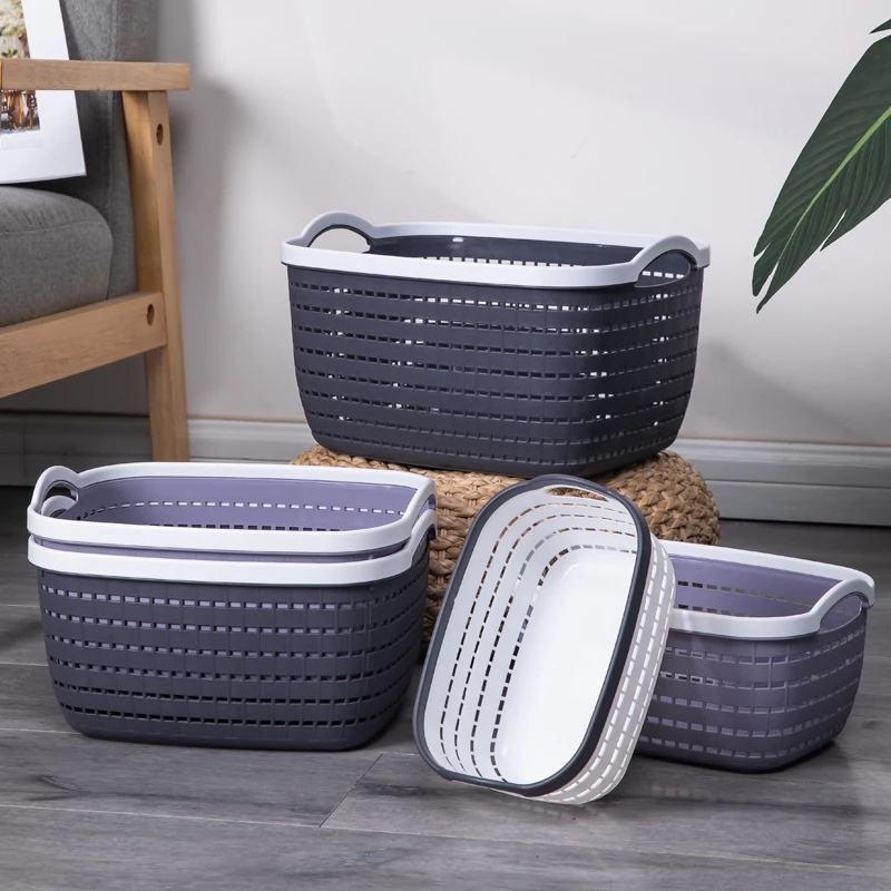 

plastic small storage box basket stacking basket