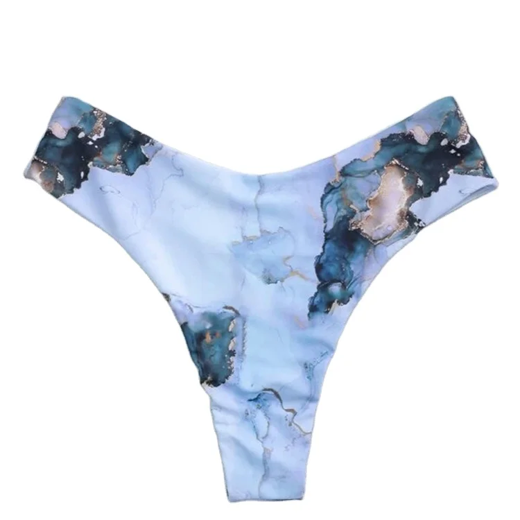 

2021 New Style Bohemian girl Sexy Water color bikini briefs