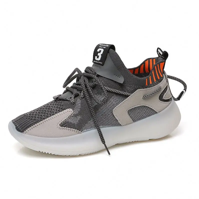 

New design popular light breathable mesh upper fashion sneakers men's shoes casual 2021, Optional