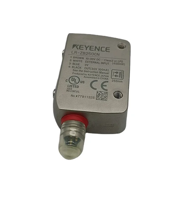 

KEYENCE LR-ZB250CN Self-contained CMOS Laser Sensor Rectangular w/ M8 connector Type 250 mm New original