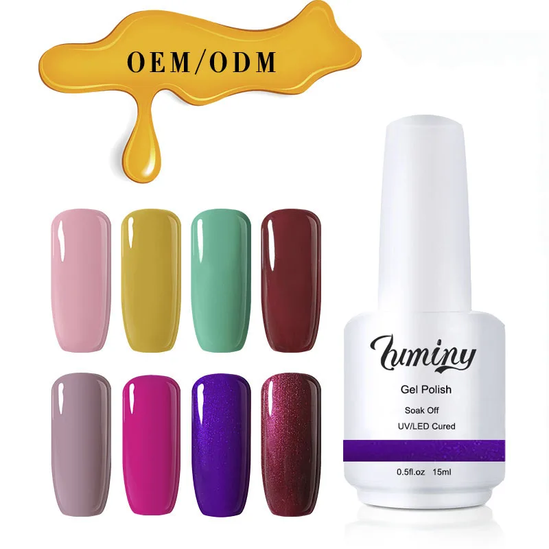 

Private label customized logo 15ml soak off uv gel nail polish, 200 colors