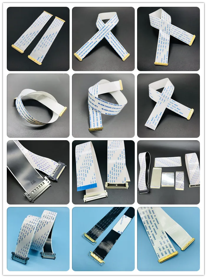 EDP I-PEX 20454-030T 20453 20455 0.5mm pitch 30Pin with the same type 300mm LCD LVDS FFC Cable - ANKUX.COM