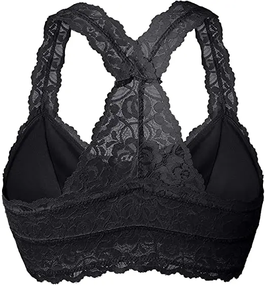 

Amazon hot sale Bra Women lingerie comfort Backless Push Up Wireless Lace Bra