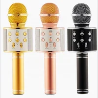 

LAIMODA 2020 Wholesale WS858 Professional Studio Kid Usb Microphone Bluetooth Speaker Karaoke Wireless Microphone