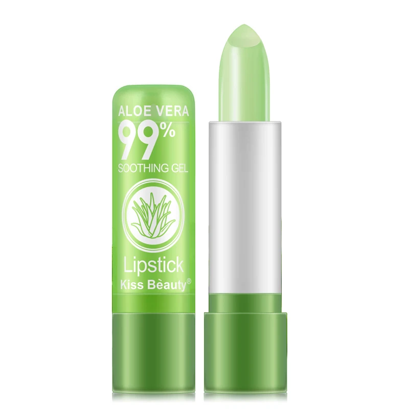 

3.5g Color Changing Tinted Lip Balm Women's Fashion Lipstick Aloe Vera Lipstick Moisturizing Long Lasting Lipstick, Pink