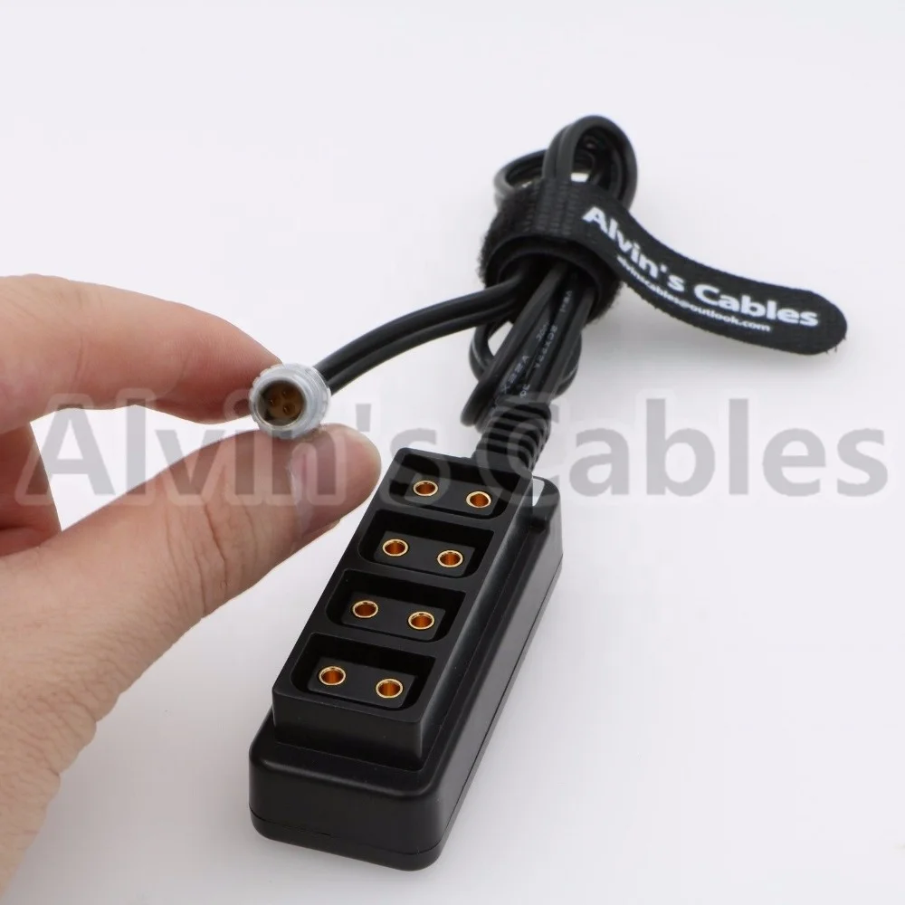 
3 Pin Male Steadicam Zephyr to 4 Port D-tap Female Splitter Cable 