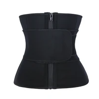 

Adjustable Black Customized Belt Zip Waist Trainer Slimming Corset