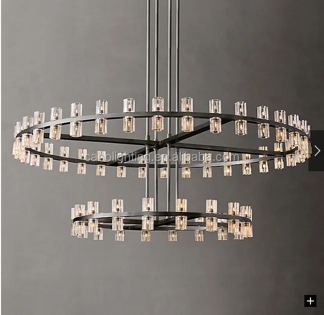 Zhongshan manufacturer chandelier round shaped G4 12 tired pendant light
