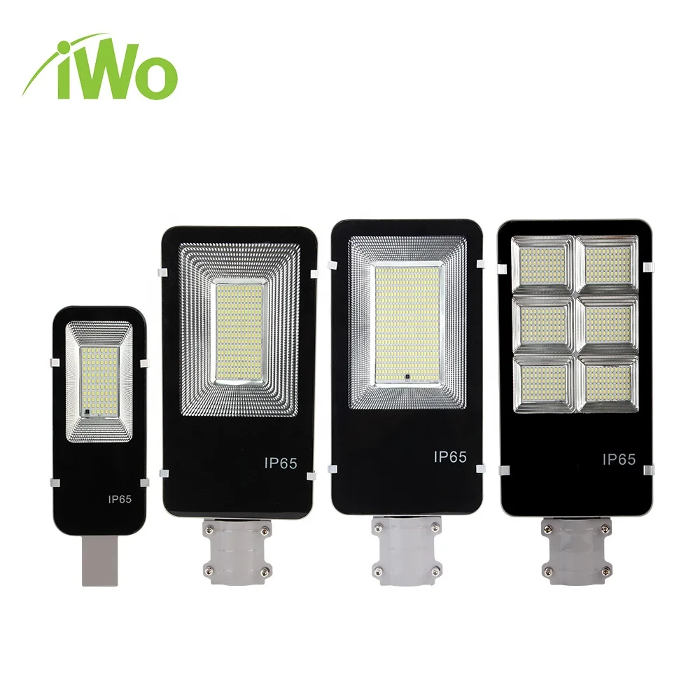 IWO solar powered 2 light units solar street light aluminum