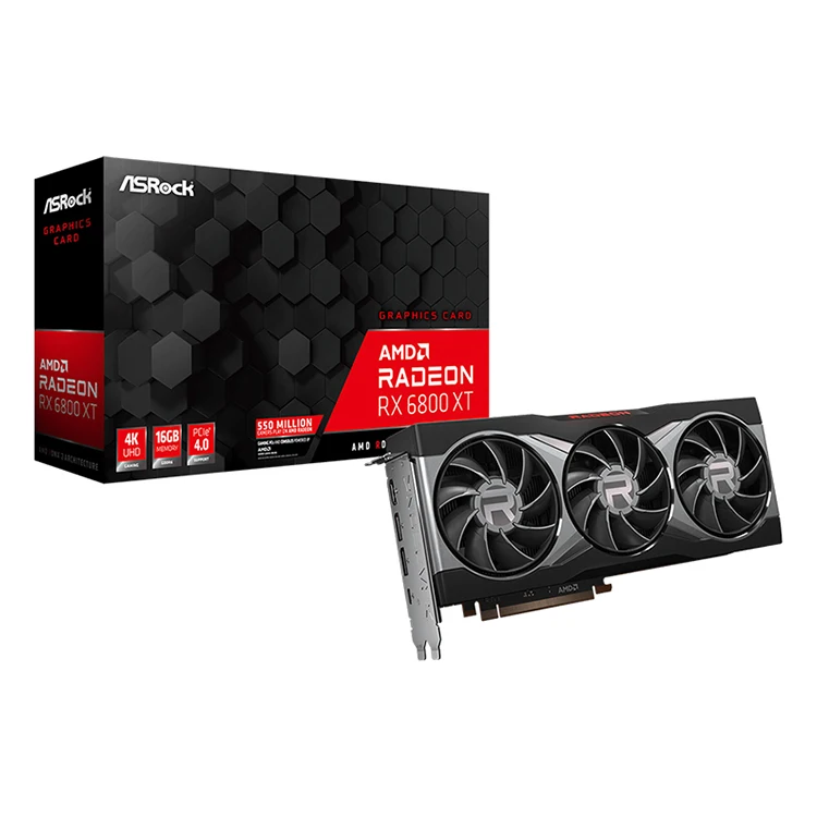

ASRock AMD Radeon RX 6800 XT 16G Gaming Graphics Card with GDDR6 16GB Support OverClock RX 6800XT Graphics Card