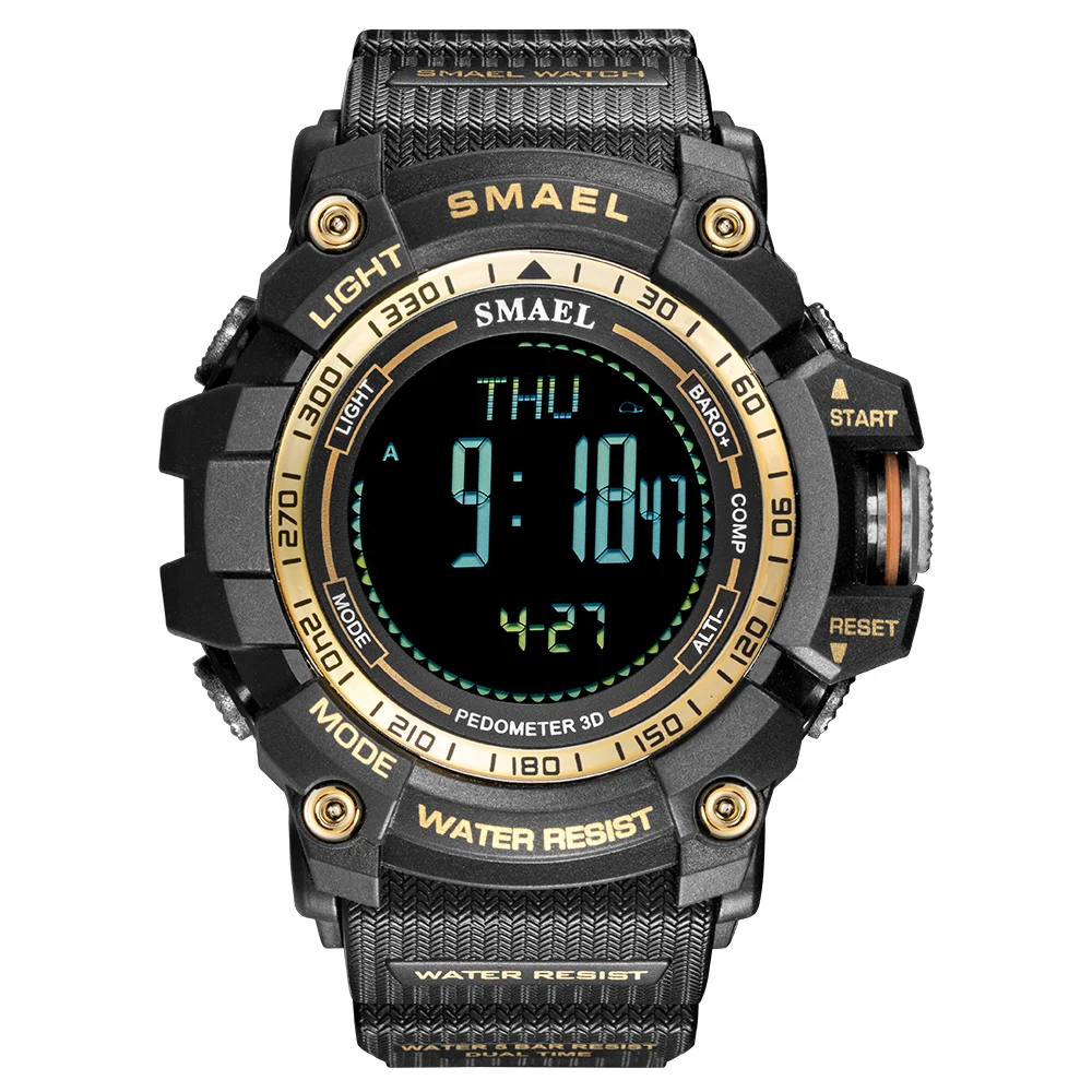 

SMAEL 8020 Luxury LED Digital Watches for Men Waterproof Outdoor Sport Watch Black Military Chronograph Wristwatch Male