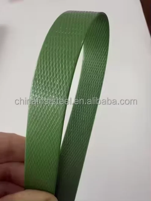 OEM Custom Printed Manual PET Strapping Belt 13mm 16mm 19mm High Tensile Force Smooth Embossed Brand Logo