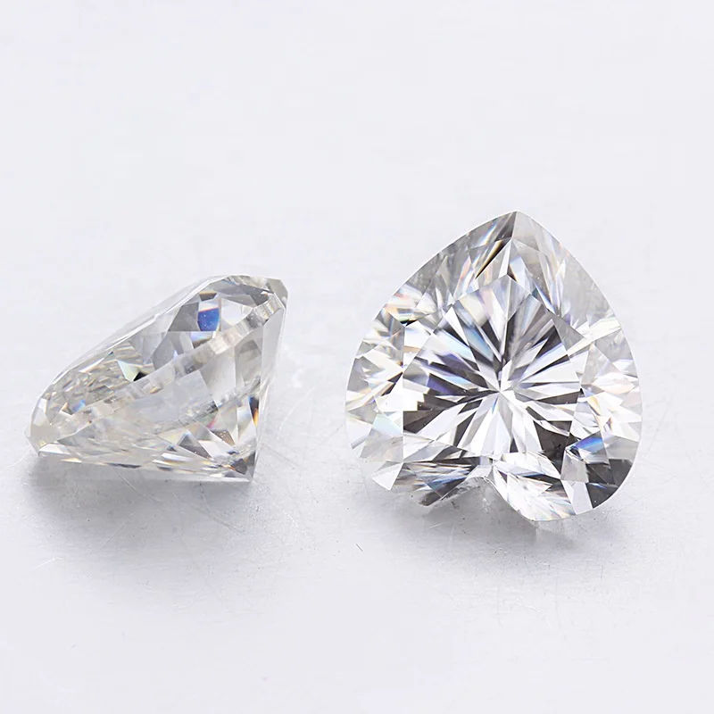 

Factory Price Moissanite Stone 1ct 6.5x6.5mm Heart Cut D Color VVS Loose Moissanites Gemstones for Diamonds Ring Earring