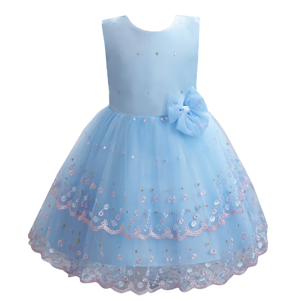 

2021 baby girl dress summer children princess net gauze tutu skirt 0-4 years old baby full moon washing clothes