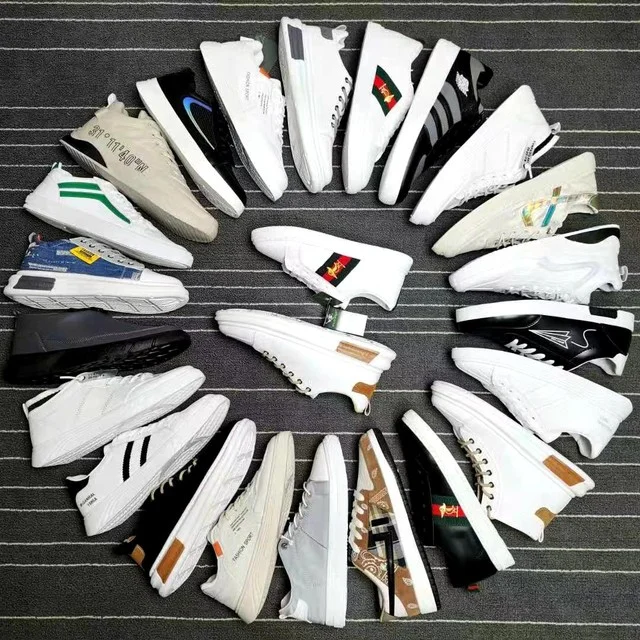 

Women's shoes in stock sports shoes for adult factory direct young girls' children white shoes in stock, Mixed colors