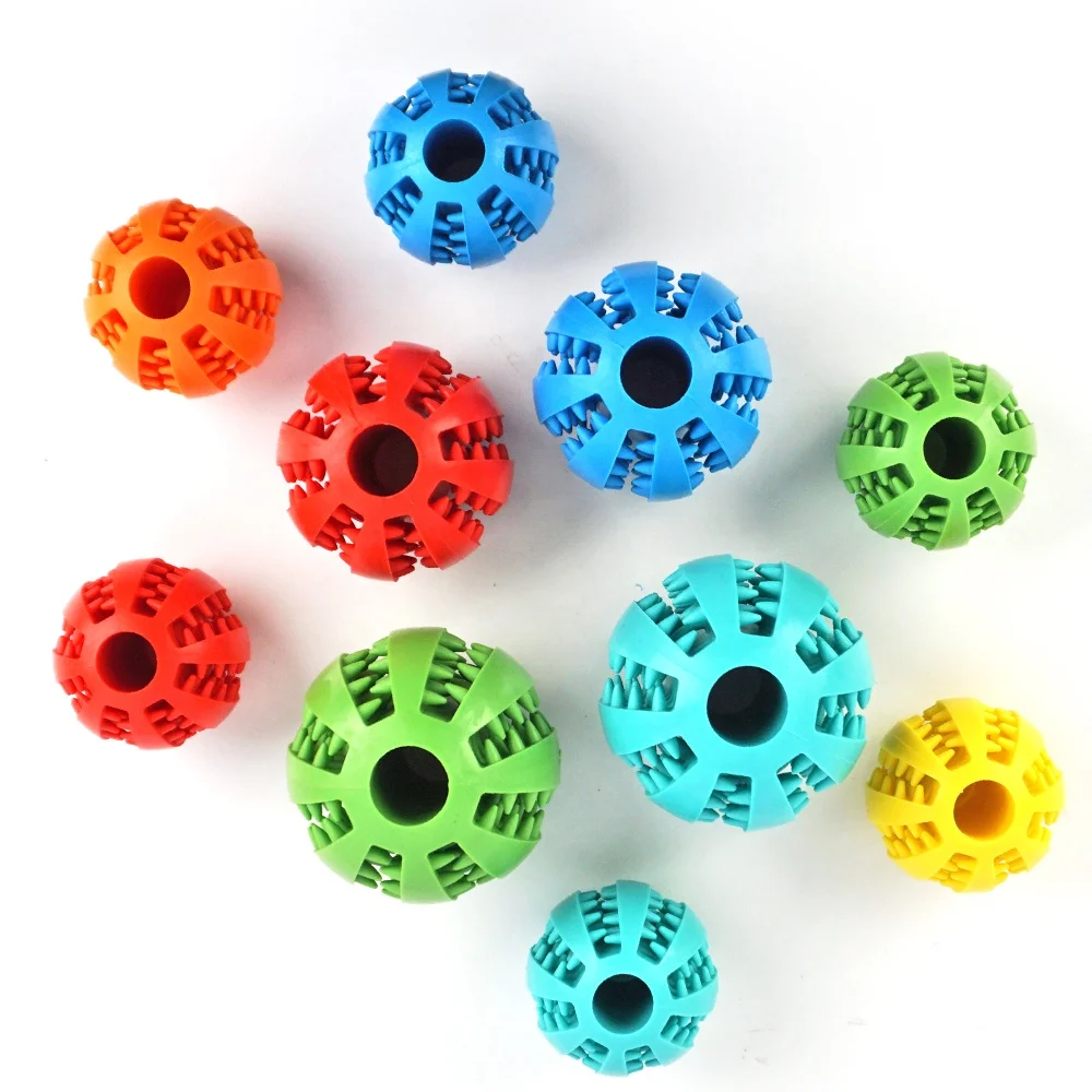 

Hot selling safe durable dog chew toys round ball rubber pet toy for fun, Yellow/green/orange/red/blue/etc.