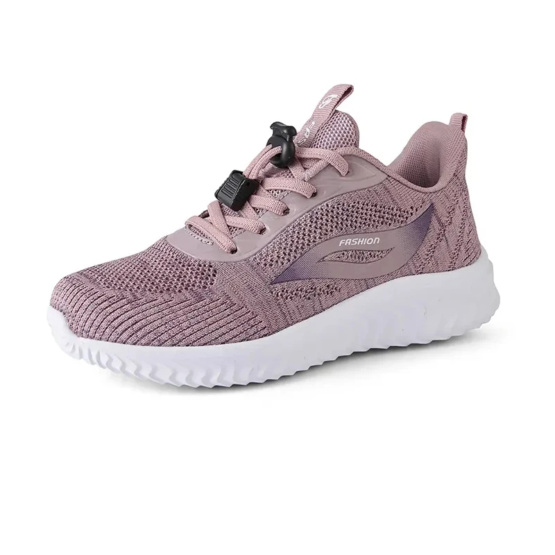 

Middle Aged Mom Large Size Sports Shoes Soft Sole Lightweight Breathable Women Leisure Travel Running Shoes, As picture,or custom