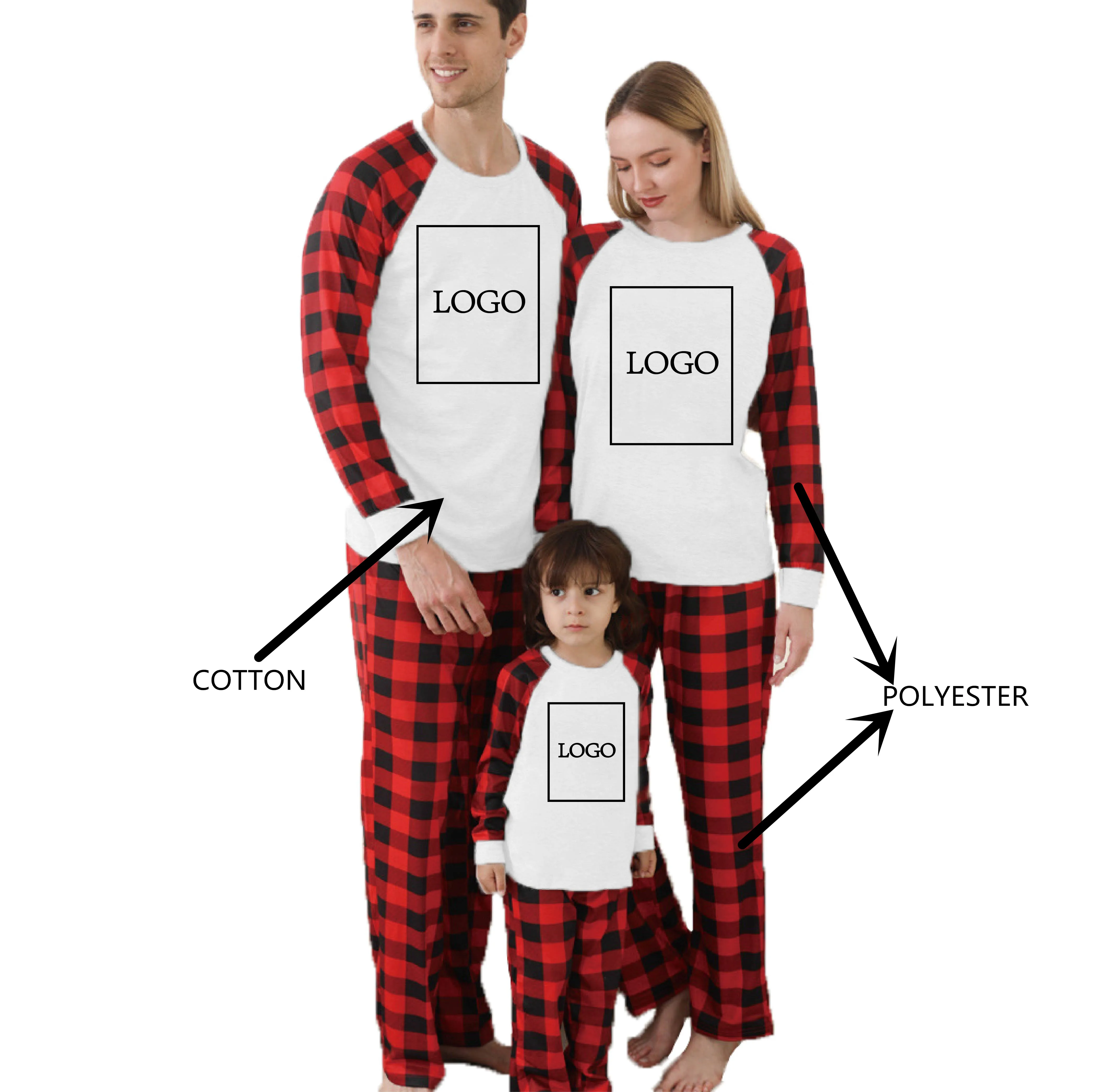 

in stock supply pajamas christmas pjs family 2021 christmas blank pajamas wholesale christmas pajamas family matching