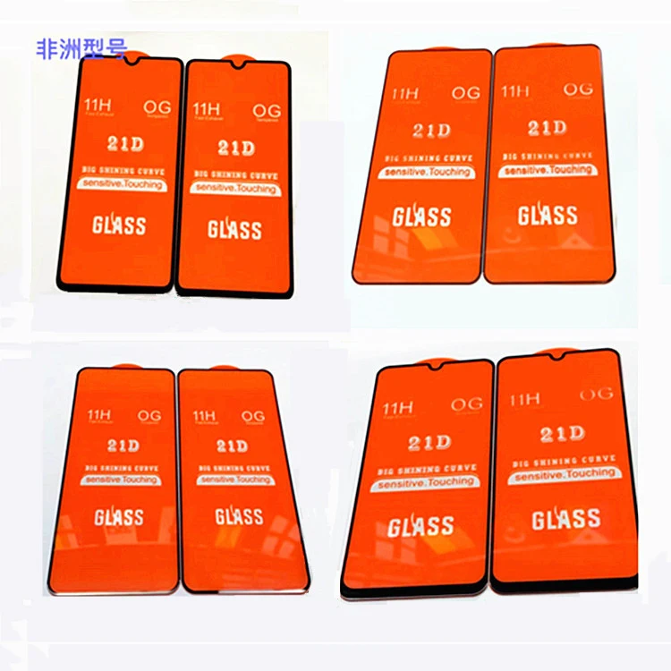 

Waterproof Anti-slip Protective Tempered Glass Film Screen Protector for Tecno CD6 CD7 CD8 Phone Accessories Glass Protective, Transparent & black