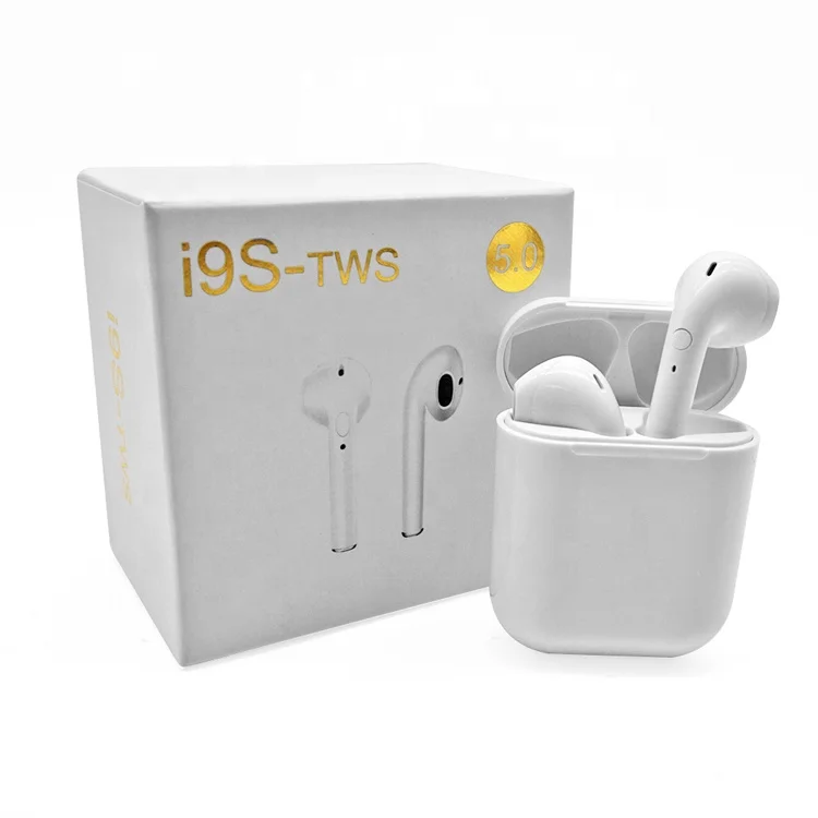 

New Arrival TWS BT 5.0 i9s Wireless Earbuds Mini ipx Cool Design Headphones with Charger Case Hook for Android