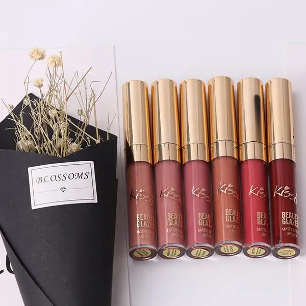 

Beauty Glazed 6 color Set High Quality Long Lasting Waterproof Matte Liquid Makeup Lipstick