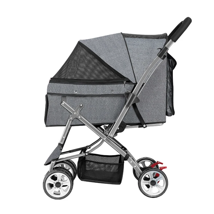 

Outdoor Travel Folding Dog Cat Animal Cages Trolley Pet Stroller