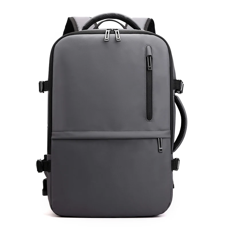 

Fashion Big Capacity Travel Laptop Backpack Waterproof USB Men Laptop Bag Backpack, Black grey